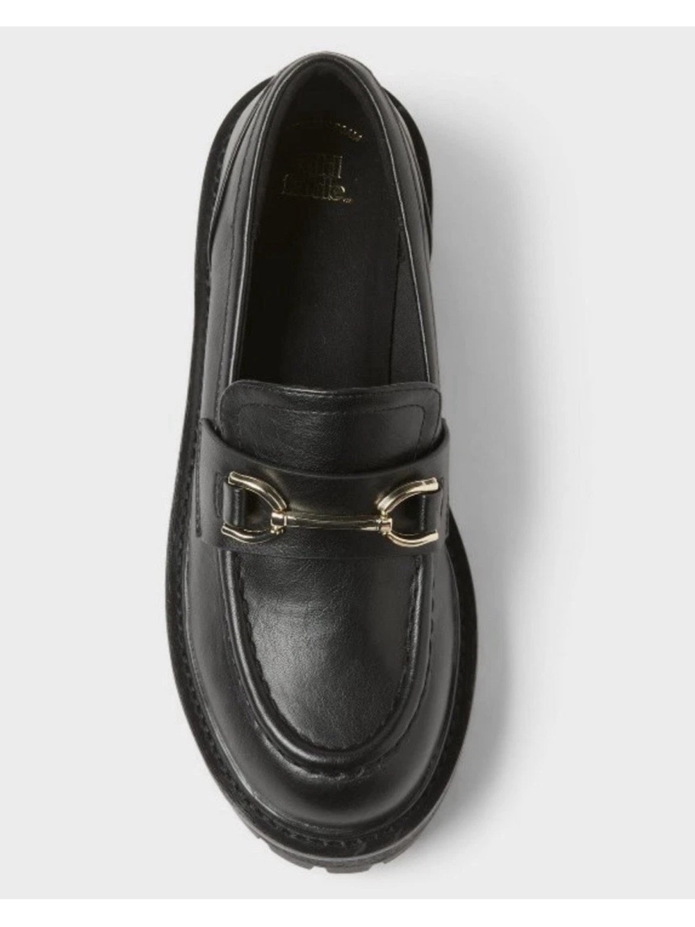 Women’s  Black Leather Bit Loafers